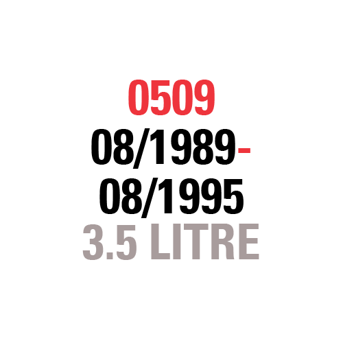 0509 08/1989-08/1995 3.5 LITRE